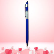Matte Blue Diamond Ball Pen | Valentine Gift Pen