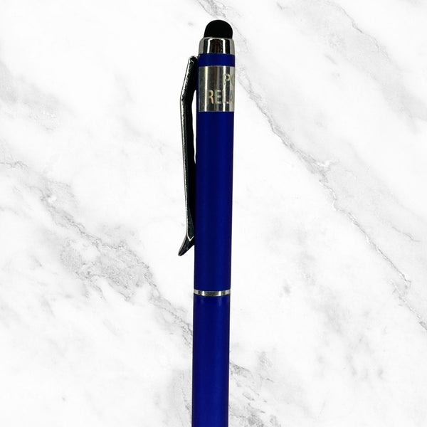 Matte Blue Mobile Touch Ball Pen – Blue Ink | Twist Mechanism | BallPenBazaar