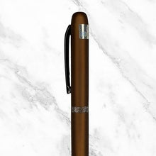 Matte Coffee Color Magnetic Cap Ball Pen – Openable Mechanism | Blue Ink | Black Clip