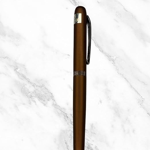 Matte Coffee Color Magnetic Cap Ball Pen – Openable Mechanism | Blue Ink | Black Clip