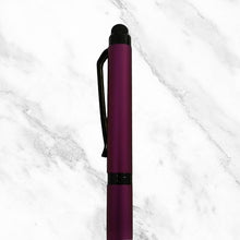 Matte Dark Pink Mobile Touch Mini Ball Pen – Black Clip | Twist Mechanism | Blue Ink | Smooth Writing with Mini VT Refill