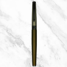 Matte Green Ball Pen with Silver Cap – Blue Ink | BallPenBazaar