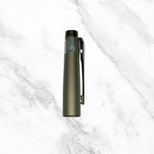 Matte Green Ball Pen with Silver Cap – Blue Ink | BallPenBazaar