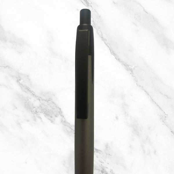 Matte Gunmetal Ball Pen – Sleek Click Mechanism | Smooth Blue Ink