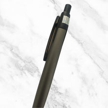 Matte Gunmetal Ball Pen – Smooth Blue Ink | Sleek Click Design