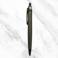 Matte Gunmetal Ball Pen – Smooth Blue Ink | Sleek Click Design