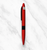 Matte Red Twist Ball Pen with Black Clip – Blue Ink | Premium Valentine Gift Pen