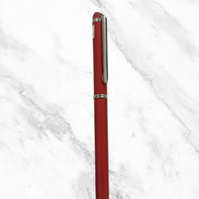 Matte Red Ball Pen – Silver Clip | Twist Mechanism | Blue Ink | BallPenBazaar