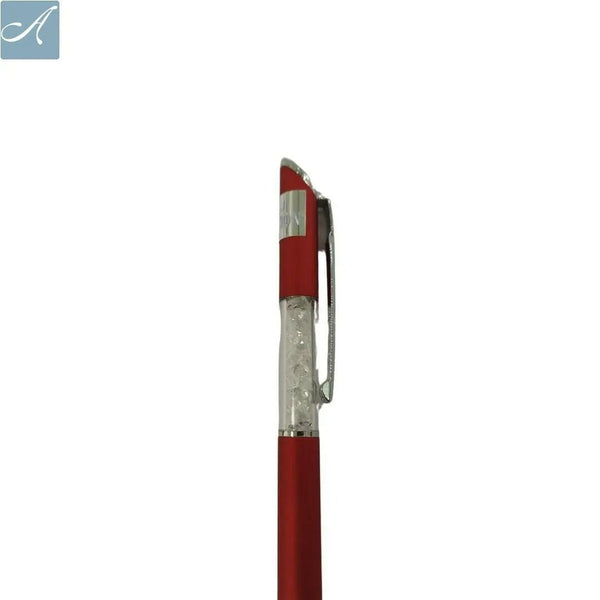 Matte Red Diamond Pen – Smooth Blue Ink | BallPenBazaar