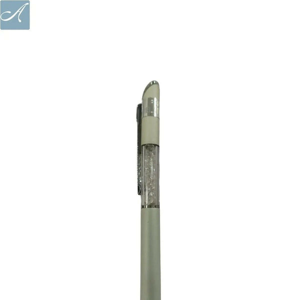 Matte White Diamond Pen – Smooth Blue Ink | BallPenBazaar