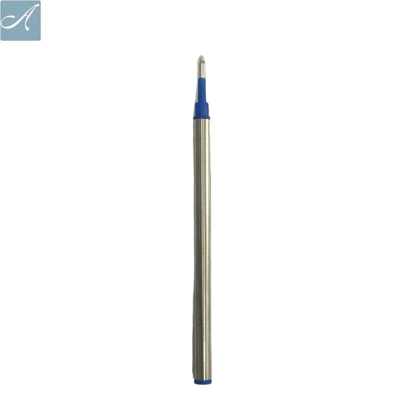 Metal Roller Refill Blue Ink - Smooth, Long-Lasting (3-Pack).