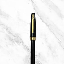 Metallic Black Ball Pen with Gold Clip – Blue Ink | BallPenBazaar