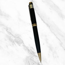 Metallic Black Ball Pen with Gold Clip – Twist Mechanism | Smooth Writing with Glycer 0.6mm Blue Ink