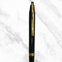 Metallic Black Ball Pen with Gold Clip – Twist Mechanism | Smooth Writing with Glycer 0.6mm Blue Ink