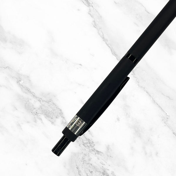 Metallic Black Ball Pen with Silver Clip – Click Mechanism | Smooth Writing with Jotter Refill Blue Ink