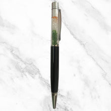 Metallic Black Ball Pen with Tiranga Diamond Accents – Premium Twist Pen | Blue Ink