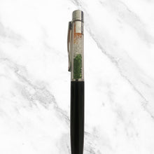 Metallic Black Ball Pen with Tiranga Diamond Accents – Premium Twist Pen | Blue Ink