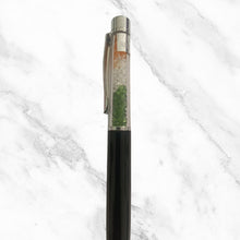 Metallic Black Ball Pen with Tiranga Diamond Accents – Premium Twist Pen | Blue Ink