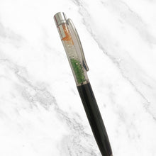 Metallic Black Ball Pen with Tiranga Diamond Accents – Premium Twist Pen | Blue Ink