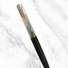 Metallic Black Ball Pen with Tiranga Diamond Accents – Premium Twist Pen | Blue Ink