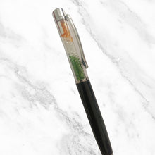 Metallic Black Ball Pen with Tiranga Diamond Accents – Premium Twist Pen | Blue Ink