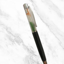 Metallic Black Ball Pen with Tiranga Diamond Accents – Premium Twist Pen | Blue Ink