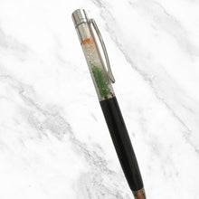Metallic Black Ball Pen with Tiranga Diamond Accents – Premium Twist Pen | Blue Ink