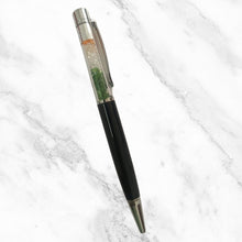 Metallic Black Ball Pen with Tiranga Diamond Accents – Premium Twist Pen | Blue Ink