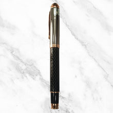 Metallic Black Designer Ball Pen with Silver Clip | Schmidt 888 Blue Ink Refill