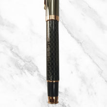 Metallic Black Designer Ball Pen with Silver Clip | Schmidt 888 Blue Ink Refill