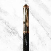 Metallic Black Designer Ball Pen with Silver Clip | Schmidt 888 Blue Ink Refill