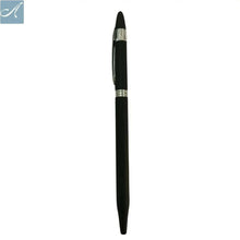 Metallic Black Ball Pen – Twist | Silver Clip | Black Ink | BallPenBazaar
