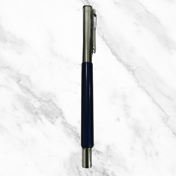 Metallic Blue CA Logo Ball Pen – Openable Mechanism | Smooth Writing Blue Ink