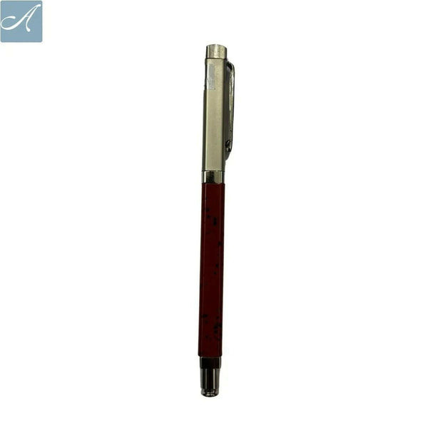 Designer Brown Ball Pen with Silver Cap – Black Ink | BallPenBazaar
