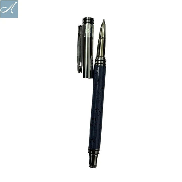 Designer Gray Ball Pen with Silver Cap – Black Ink | BallPenBazaar