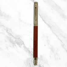 Metallic Designer Orange Ball Pen with Silver Cap – Openable Mechanism | Smooth Blue Ink Writing