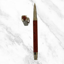 Metallic Designer Orange Ball Pen with Silver Cap – Openable Mechanism | Smooth Blue Ink Writing