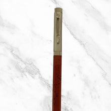 Metallic Designer Orange Ball Pen with Silver Cap – Openable Mechanism | Smooth Blue Ink Writing