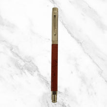 Metallic Designer Orange Ball Pen with Silver Cap – Openable Mechanism | Smooth Blue Ink Writing