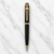 Metallic Glossy Black Ball Pen – Gold Doctor Clip | Twist Mechanism