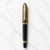 Ballpen Bazaar Metallic Glossy Black Ball Pen with Designer Gold Cap & Horse Symbol Clip | Openable Cap Mechanism | Blue Ink | 1 Pc