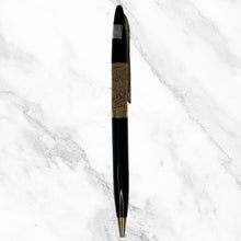 Glossy Black & Brown Twist Ball Pen – Blue Ink | BallPenBazaar