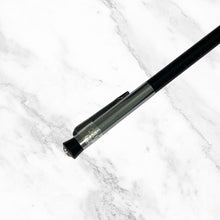 Metallic Glossy Black & Silver Ball Pen – Blue Ink | BallPenBazaar