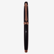 Metallic Glossy Black Body Ball Pen with Gold Clip | Openable Mechanism | Smooth Blue Ink