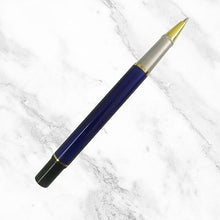 Metallic Glossy Blue Ball Pen – Gold Clip | Openable Mechanism | Black Ink
