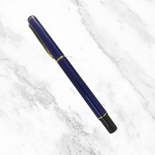 Metallic Glossy Blue Ball Pen – Gold Clip | Openable Mechanism | Black Ink