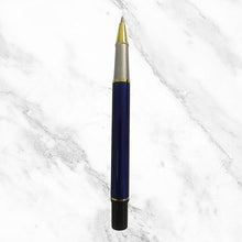 Metallic Glossy Blue Ball Pen – Gold Clip | Openable Mechanism | Black Ink