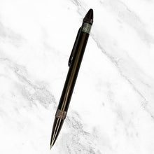 Dual Ink Glossy Brown Ball Pen – Blue & Red | Twist Mechanism