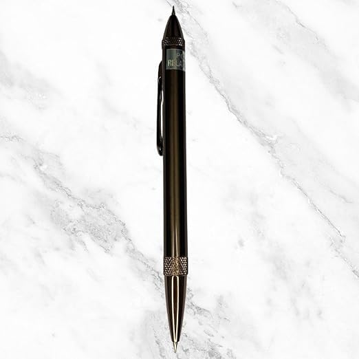 Dual Ink Glossy Brown Ball Pen – Blue & Red | Twist Mechanism