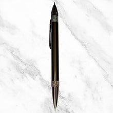 Dual Ink Glossy Brown Ball Pen – Blue & Red | Twist Mechanism